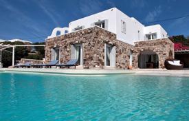 Spacious villa with a private beach, a panoramic pool and a sea view, Mykonos, Greece for 10,500 € per week
