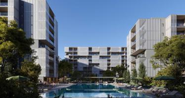 Prestigious complex with swimming pools, spa, and parking, 700 m from the sea, Livadia, Larnaca, Cyprus