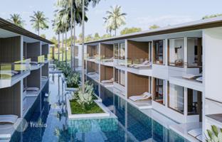 New residence with restaurants and a spa center on the first sea line, Bali, Indonesia for From $351,000
