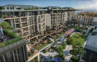 Apartments with a picturesque view in a guarded residence, near parks and metro, in the heart of Istanbul, Beşiktaş, Turkey for From 35,650,000 TRY