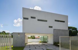 Modern villa with a backyard, a swimming pool, a relaxation area and a parking, Miami, USA for $1,599,000