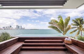 Modern villa with a backyard, a swimming pool, a relaxation area, a terrace and a garage, Miami Beach, USA for $18,500,000