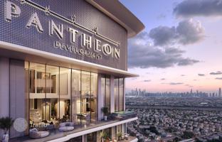 Penthouses in the new residential complex Voxa with swimming pools, a garden and a mini golf, JVT, Dubai, UAE for From $222,000