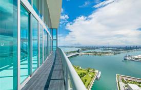 Modern duplex-apartment with ocean views in a residence on the first line of the embankment, Miami, Florida, USA for $4,495,000