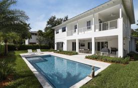 Spacious villa with a backyard, a pool, a barbecue area, a patio, terraces and a garage, Miami, USA for $2,895,000