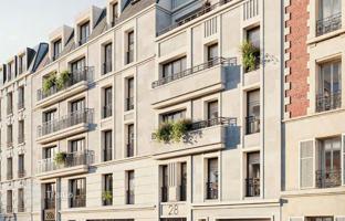 New sophisticated residential complex with a parking in Levallois-Perret, a suburb of Paris, France for From 394,000 €