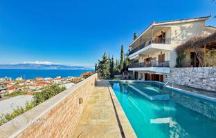 Cozy villa with a pool and stunning sea views in Melissi, Corinthia, Greece for 490,000 €