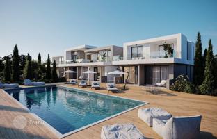 New complex with 2 swimming pools and parking just 500 m from the beach, Chloraka, Paphos, Cyprus for From 365,000 €