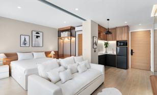 New turnkey apartment with mountain and pool views in Laguna Lakeside, Laguna Phuket, Thailand for $262,000