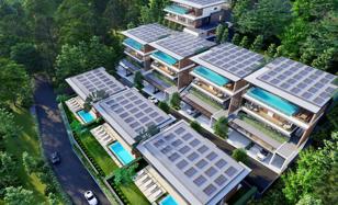 Complex of villas with swimming pools and panoramic views close to beaches, Chalong, Phuket, Thailand for From $1,131,000