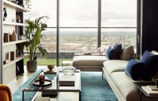 Furnished penthouse with a private garden in a high-rise residence with a pool and panoramic views, Canary Wharf, London, UK for £1,795,000