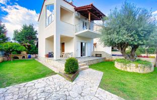 Three-storey bright house with a garden near the sea, Diakopto, Peloponnese, Greece. Price on request
