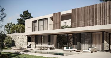 New complex of luxury villas with swimming pools and gardens, Peyia, Cyprus
