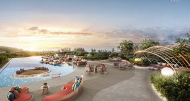 New project with swimming pools and green areas, 400 meters from Kamala Beach, Phuket, Thailand