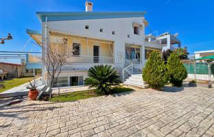 Bright spacious villa with a garden and a parking on the first line from the sea in Corinthia, Greece for 680,000 €