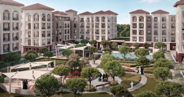 New gated residence with a swimming pool, a lake and a green area close to the airport, Abu Dhabi, UAE