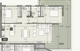 2-bedroom penthouse in Limassol for 960,000 €