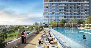 Golf Grand — guarded residence by Emaar with a swimming pool near the golf course and Dubai Marina in Dubai Hills Estate