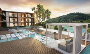 New residential complex with a swimming pool, a waterfall and sea views, Phuket, Thailand for From $244,000