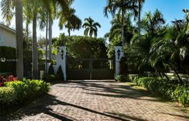 Spacious villa with a garden, a backyard, a pool, a relaxation area, terraces and a garage, Miami, USA for $1,694,000