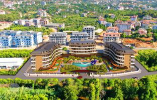 New residence with a swimming pool and a mini golf course in a prestigious area, close to the center of Alanya, Turkey for From 10,162,000 TRY