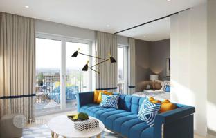 Two-bedroom apartment in a new residence with a swimming pool, a park and cinemas, White City, London, UK for £1,148,000