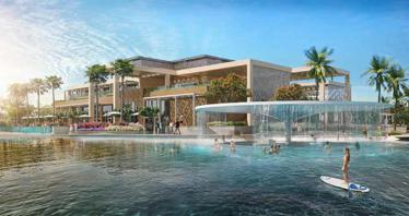 Low-rise residential complex surrounded by lagoons and gardens, in the picturesque green neighbourhood of Damac Hills, Dubai, UAE