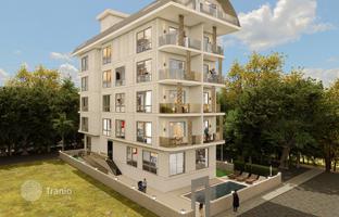 New project with a swimming pool and a lounge area, 50 meters from the sea, Alanya, Turkey for From 210,000 €
