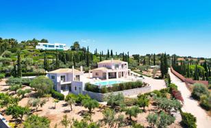 Modern villa with a guest house, a pool, a garden and panoramic views in Kranidi, Peloponnese, Greece for 3,800,000 €