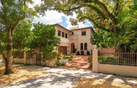 Spacious villa with a garden, a backyard, a pool, a relaxation area, a terrace and a garage, Miami, USA for $2,395,000