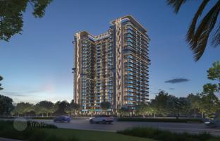 New Sky Views complex of apartments with private swimming pools in the well-developed area of IMPZ (Dubai Production City), Dubai, UAE for From $191,000