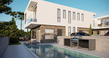 New complex of villas with swimming pools, 400 meters from the beach, Kissonerga, Cyprus