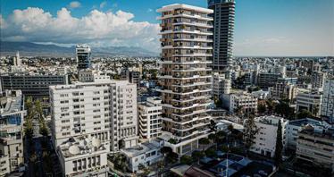 New high-rise residence with an underground parking and a gym in the heart of Nicosia, Cyprus