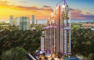 New residence with swimming pools and gardens in the coastal area of Jomtien, Pattaya, Thailand for From $239,000