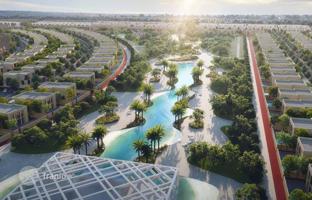 New complex of villas and townhouses with swimming pools in a residence with a lake and sports grounds, Sharjah, UAE for From $1,440,000