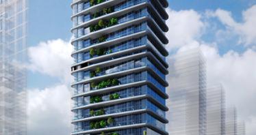 New high-rise residence with a swimming pool, restaurants and lounge areas, Abu Dhabi, UAE