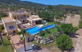 Modern villa with a pool, a parking and a large plot in San Rafael, Ibiza, Spain for 10,000 € per week