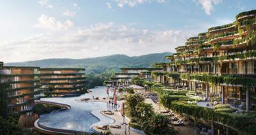 New residence with swimming pools and a view of the ocean, Phuket, Thailand