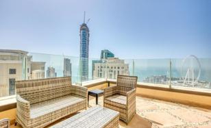 4-bedroom penthouse 560 m² in Jumeirah Beach Residence (JBR) for $9,800 per week