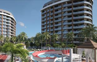 Gated premium residential complex with a view of the sea in the resort area of Alanya, Turkey for From 5,166,000 TRY