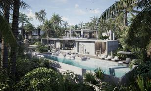 New complex of villas and townhouses with swimming pools, a shopping mall and restaurants, Ubud, Bali, Indonesia for From $620,000