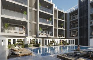 New low-rise residence with a swimming pool and a lounge area, Larnaca, Cyprus for From 155,000 €
