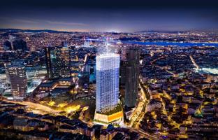 High-rise residence with a park, a swimming pool and a tennis court close to metro stations, in the popular area of Sisli, Istanbul, Turkey for From 21,296,000 TRY
