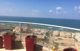 Modern apartment with three terraces and sea views in a bright residence with a pool, on the first line of the beach, Netanya, Israel for $912,000