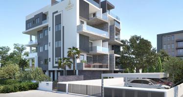 Modern gated residence with a swimming pool near the beach, Germasoyia, Cyprus