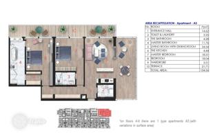 2-bedroom apartment 135 m² in Budva city for 1,435,000 €