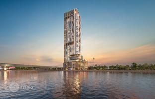 New high-rise residence One River Point with swimming pools on the canal front, close to Burj Khalifa, Business Bay, Dubai, UAE for From $763,000