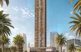 New high-rise project ALTA V1EW c lounge areas in the prestigious area of JVC, Dubai, UAE for From $313,000
