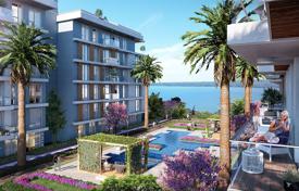 New apartments with balconies and picturesque views in a guarded residence with a garden, Istanbul, Turkey for $86,000