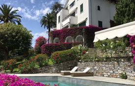 Sea view villa with a garden and a swimming pool at 800 meters from the beach, San Michele di Pagana, Italy. Price on request